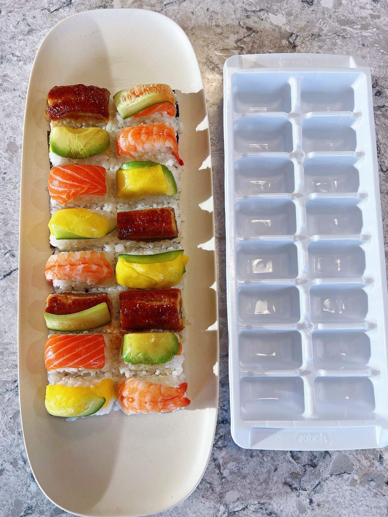 Ice Cube Tray Sushi Recipe