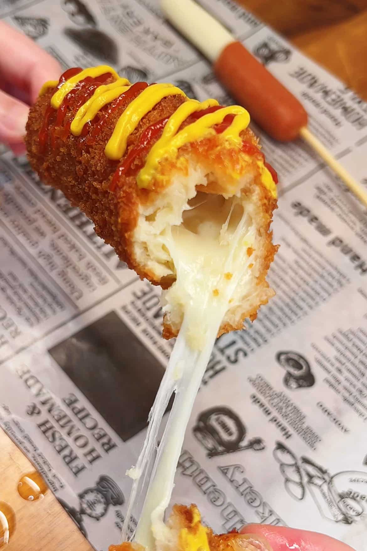 Korean Corn Dog Cheese Sausage Filling recipe With Video Korean Corn Dog Cheese Sausage Filling recipe With Video