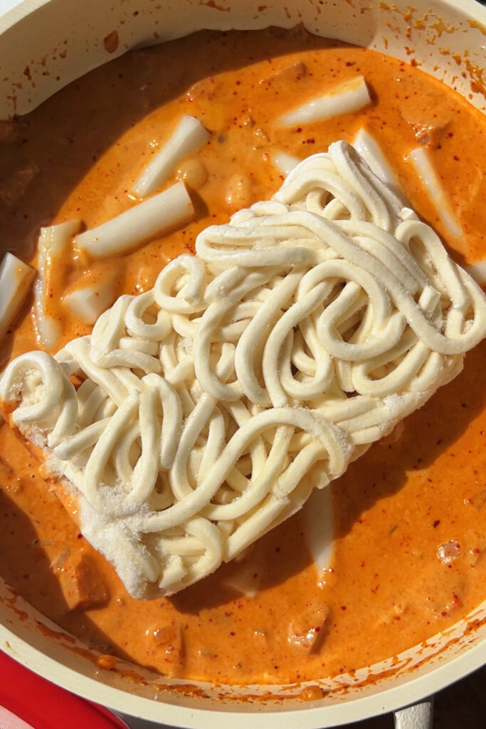 Rosé tteokbokki & Noodles