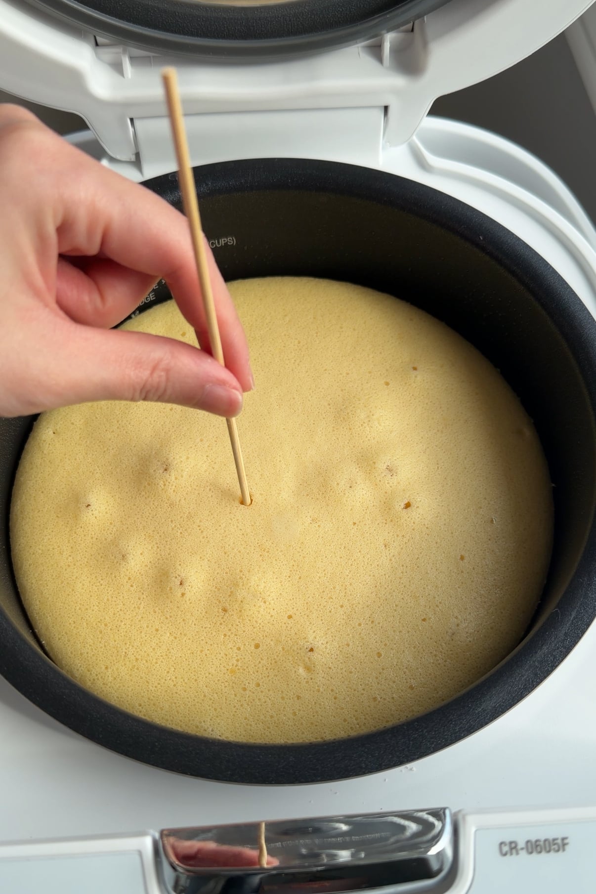Rice Cooker Chiffon Cake