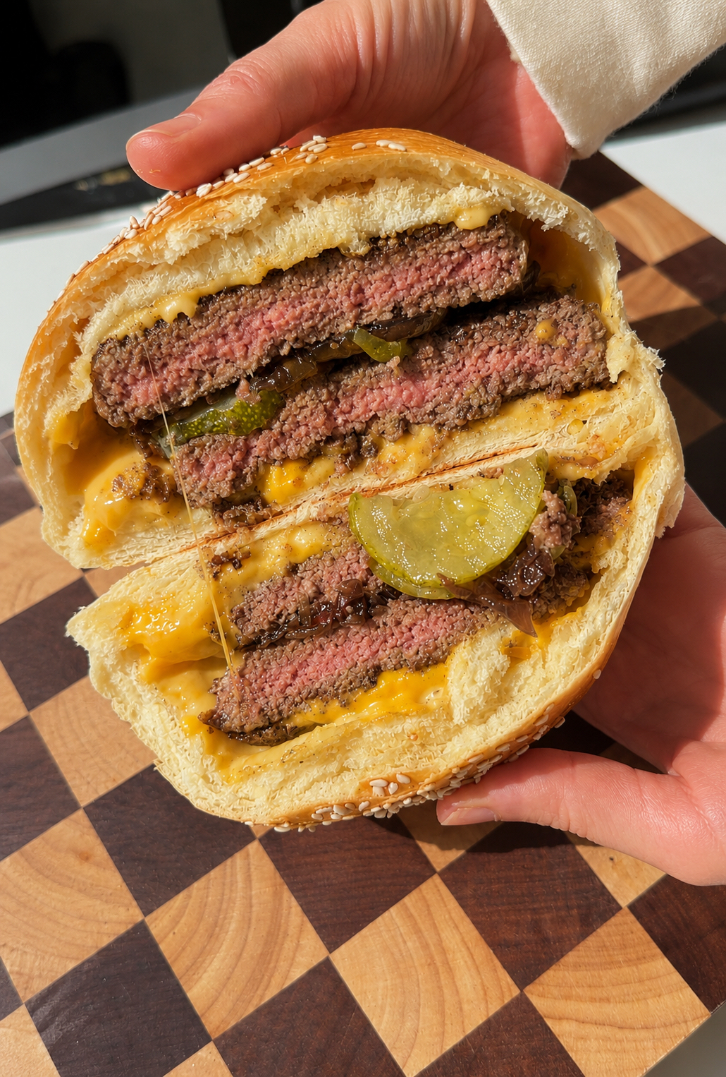 Closed Burger (with Homemade Burger Buns Recipe)